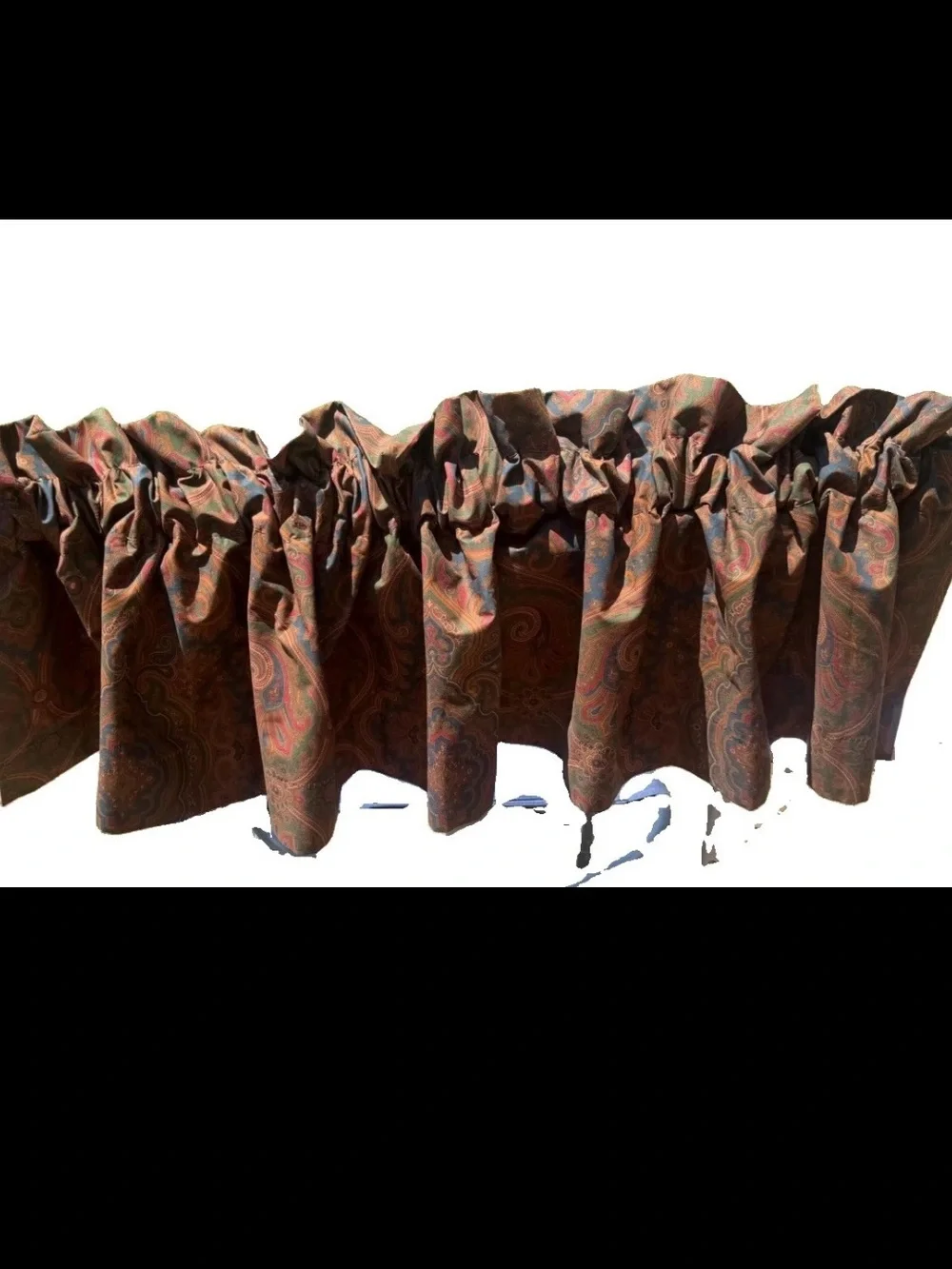 VTG 80s/90s Ralph Lauren Brianna Elizabeth Paisley Valance 16x80 Rod Pocket